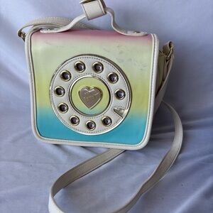 Betsey Johnson Pastel Phone Dial Crossbody Bag